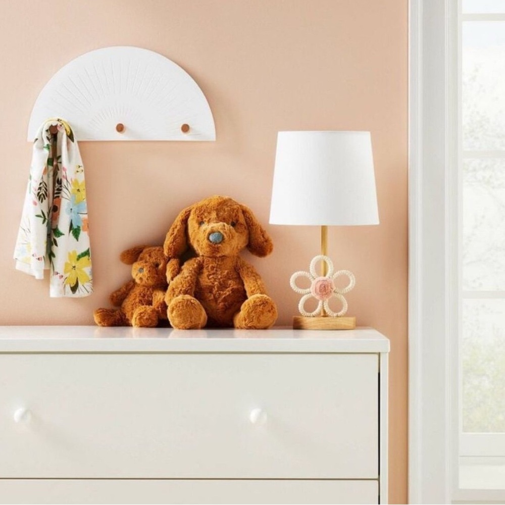 Cloud Island Wall-Mounted Wooden Hook Arched rail on white